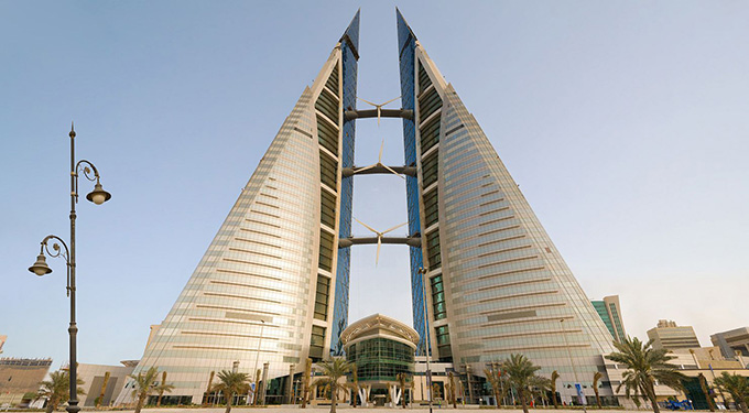Bahrain - Phong cách kiến trúc xanh với 3 tua-bin gió