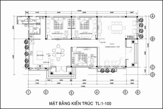 Mẫu nhà vườn 1 tầng đẹp 3 phòng ngủ - 04